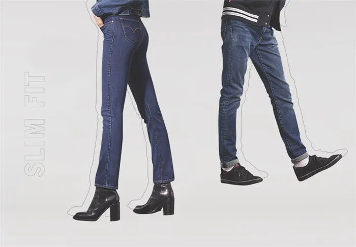 Направляющие джинсы: джинсы-скинни, зауженный крой.