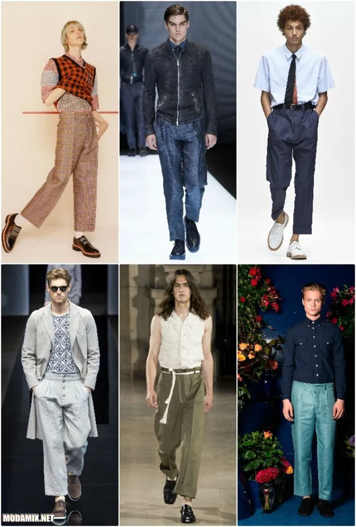 Мужские брюки с абажуром 2017
