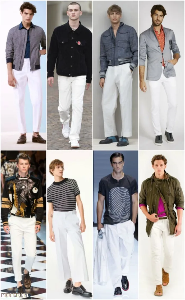 Мужские брюки разных цветов