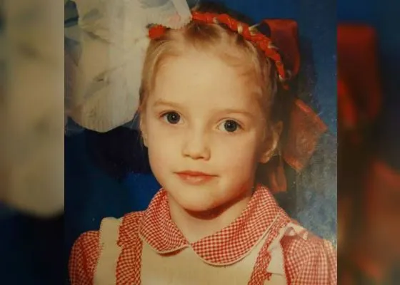 Алина Ланина в детстве.