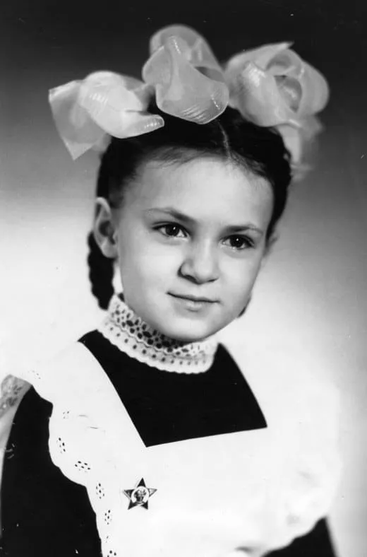 Яна Рудковская в детстве.