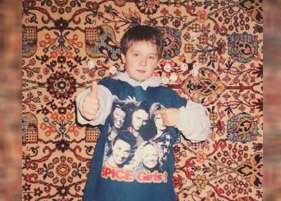 Денис Кукояка в детстве.