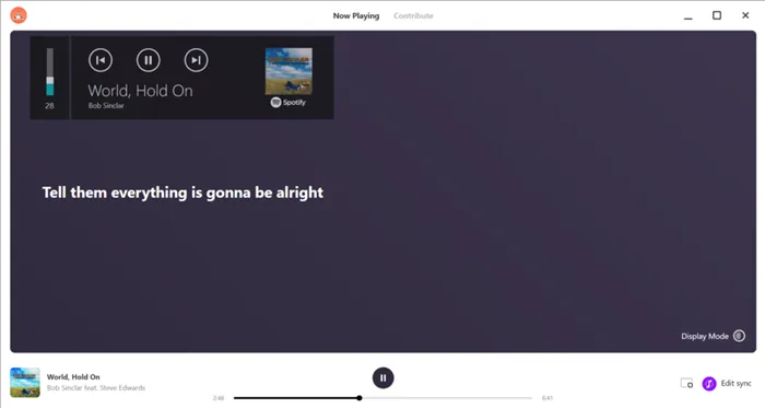 Как просматривать тексты песен в Spotify на компьютере?