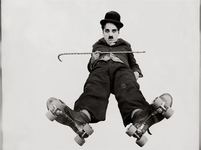 Чарли Чаплин в старости.