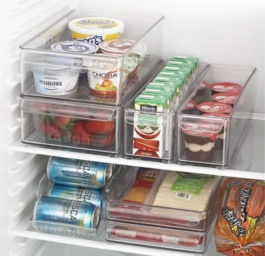 Храните продукты в холодильнике в отдельных контейнерах