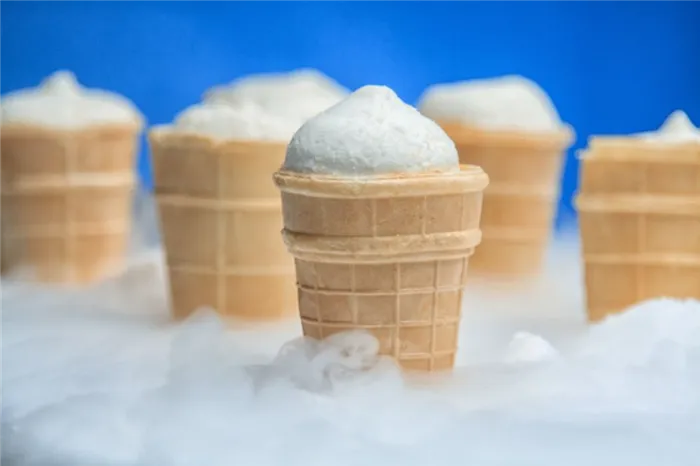 Сколько калорий содержится в стаканчике мороженого?