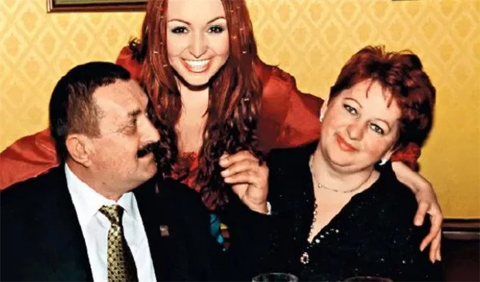 Катя Лель и ее родители