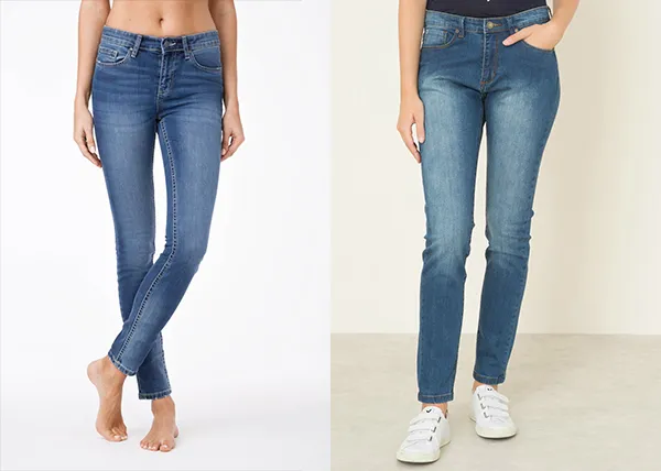 Разница между зауженными джинсами и джинсами-скинни.