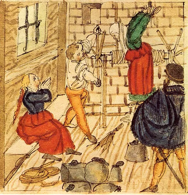 Пытки обвиняемых в колдовстве. 1577¡