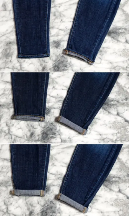 Как подвернуть модные джинсы, сохранить низ, расширить женские джинсы