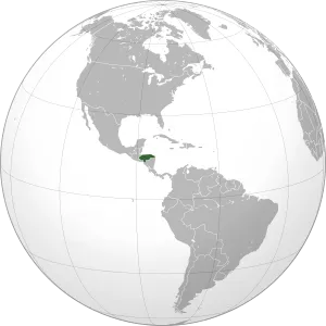 Гондурас на карте.