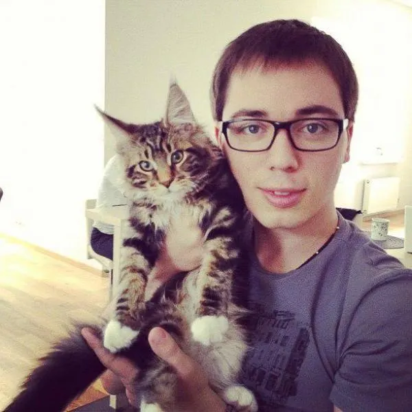 Родион Газманов и его любимый кот Шелдон