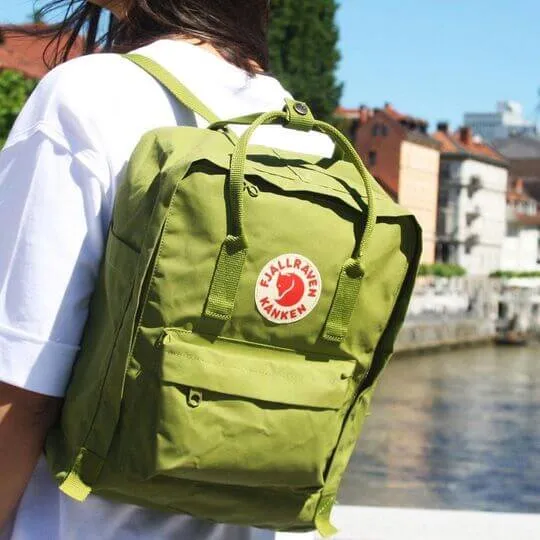 Зеленая сумка-рюкзак