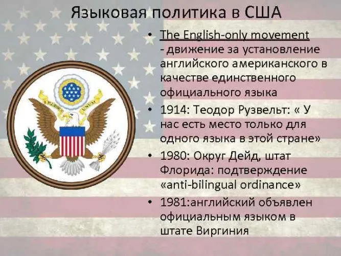 Язык в США