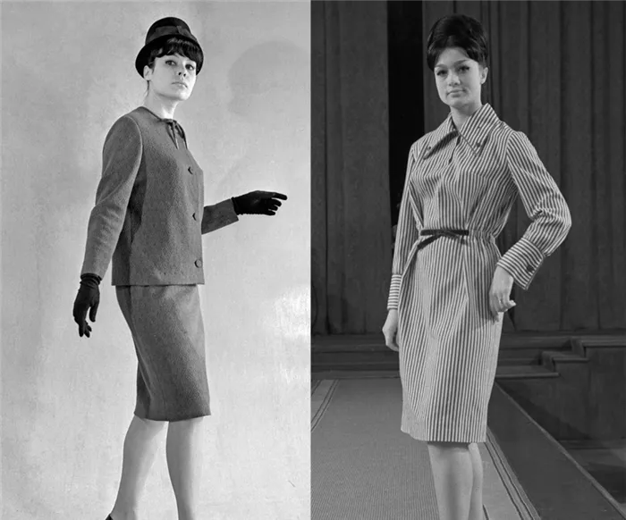 Во второй половине 60-х любовь женщин завоевали мини-юбки