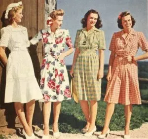 Одежда девушек СССР: как одевались до и после войны+ фото