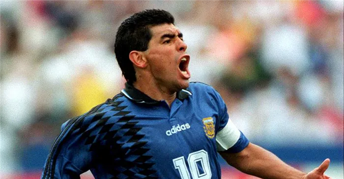 Диего Марадона на чемпионате мира-1994