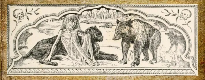 Как и в историях про Маугли, Дина был воспитан волками.