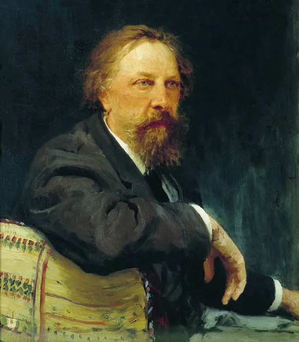 Портрет Алексея Толстого кисти И.Е. Репина