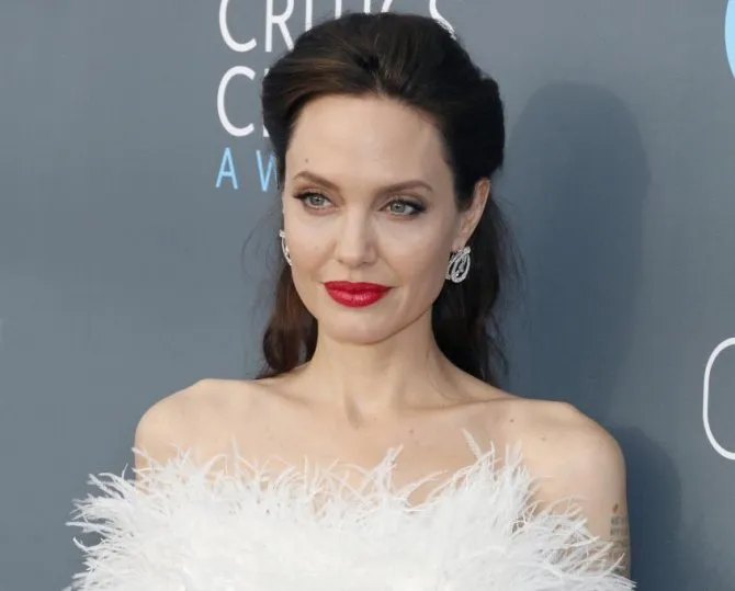 яркий makeup Jolie
