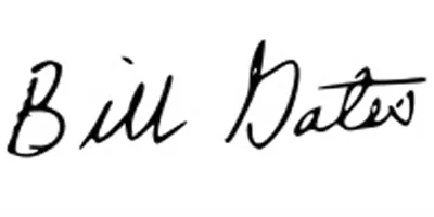 Подпись Билла Гейтса