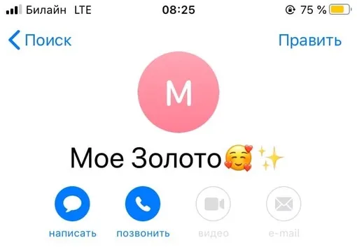 Вариант, как оригинально записать подругу в телефоне на русском