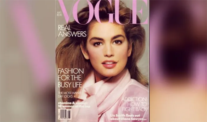1986: первая обложка Vogue с Синди Кроуфорд