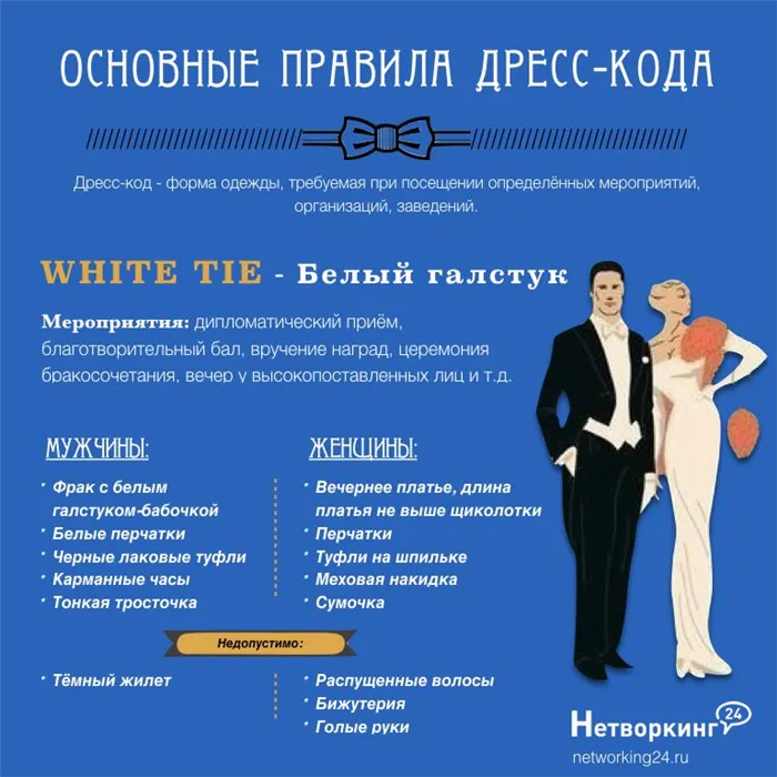 Dress Code White Tie