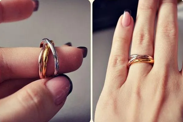 Удивительной формы кольцо Тринити