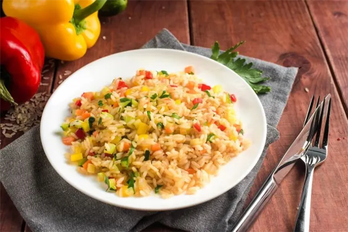 Классический рецепт риса с овощами