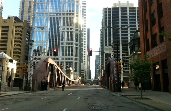 Длинный проспект в Чикаго