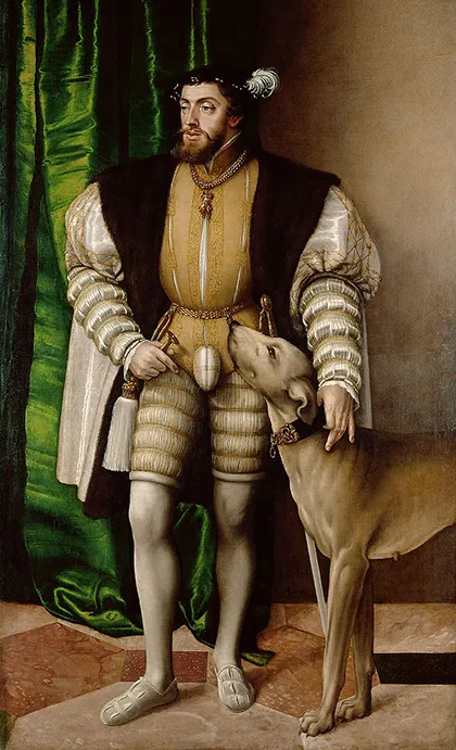 «Карл V с собакой», 1532 