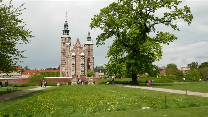 Фото и описание достопримечательностей Дании - Замок Розенборг