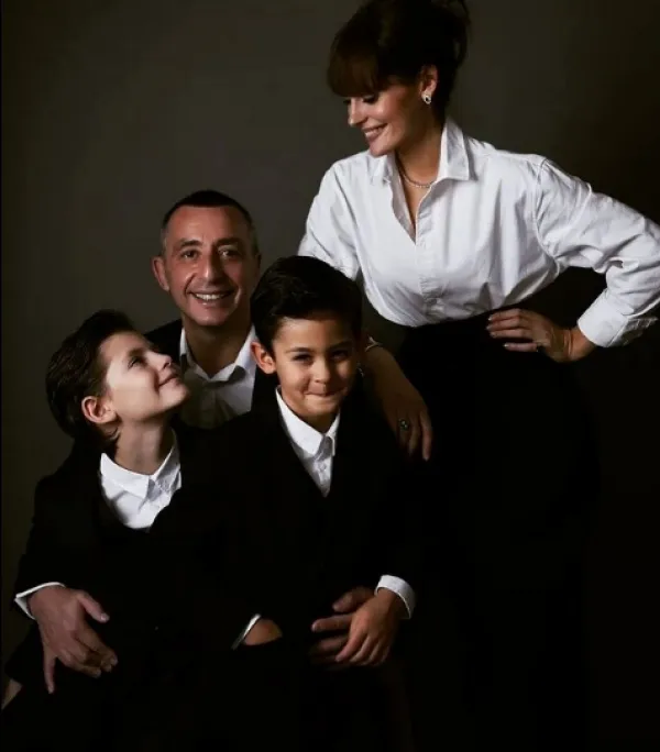 Эдуард и Виктория Берман с сыновьями