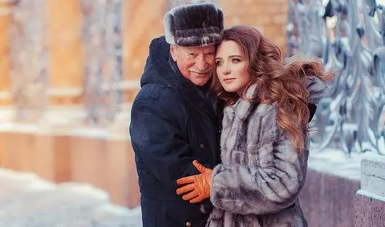 Иван Краско и его молодая жена Наталья Шевель