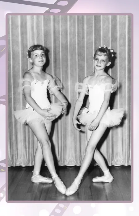 Голди Хоун (слева) с детства занималась балетом.