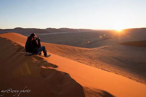 красные пески дюн пустыни намиб