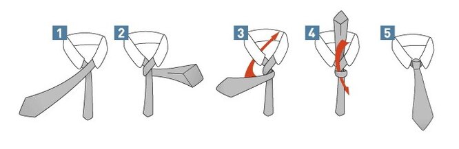 Как завязать галстук — простой способ