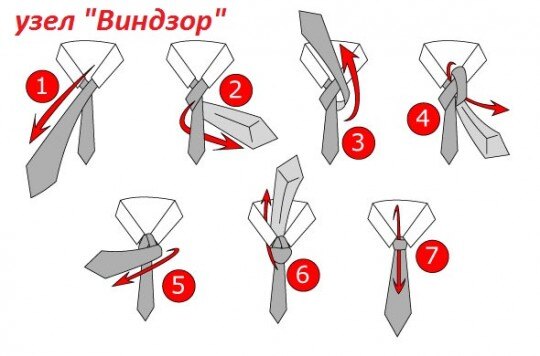 Как правильно завязать галстук в узел