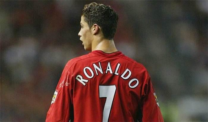 Криштиану Роналду носил седьмой номер в «Манчестер Юнайтед
